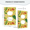 thumbnail image 5 of ZICANCN Outlet Covers Wall Plate, Lots Cartoon Vegetables Light Switch Cover Decorative, Duplex Toggle Combo 1-Gang, 5 of 9