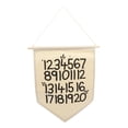 thumbnail image 1 of Canvas Number Banner Number Wall Hanging Decoration Children Room Pendant, 1 of 8