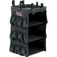 thumbnail image 2 of Suncast Commercial 3-Sided Housekeeping Bag With Shelves, 29-13/16"H x 15-13/16"W x 12-1/2"D, Black, 2 of 2