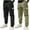 Boys Pants Dark Gray, variant on Cargo Pants for Boys with Pockets 2 Pack Cotton Jogging Trousers 3-14 Years Teens Kids Multipack Casual Solid Elastic Waist Tapered Leg Pant