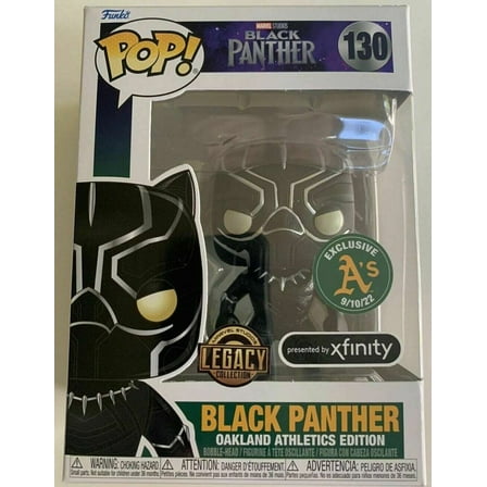 Funko POP! Marvel - Marvel Studios Black Panther - Black Panther #130 A's Exclusive