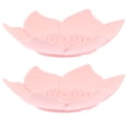 thumbnail image 5 of 4 Pcs Soap Holder Bathroom Container Bathtub Trays for Dish Flower-shape Silicone Box, 5 of 6