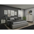 thumbnail image 2 of Manhattan Comfort Rockefeller Off White and Nature 5-Drawer Dresser and 2-Drawer Nightstand Set, 2 of 3