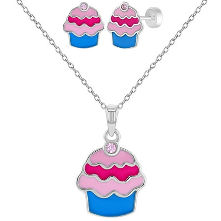 925 Enfants En Argent Sterling Petit Gateau Bijoux Ensemble Collier Boucles D Oreilles Rose Cz 16 Walmart Canada 925 Enfants En Argent Sterling Petit Gateau Bijoux Ensemble Collier Boucles D Oreilles Rose Cz 16 Walmart Canada