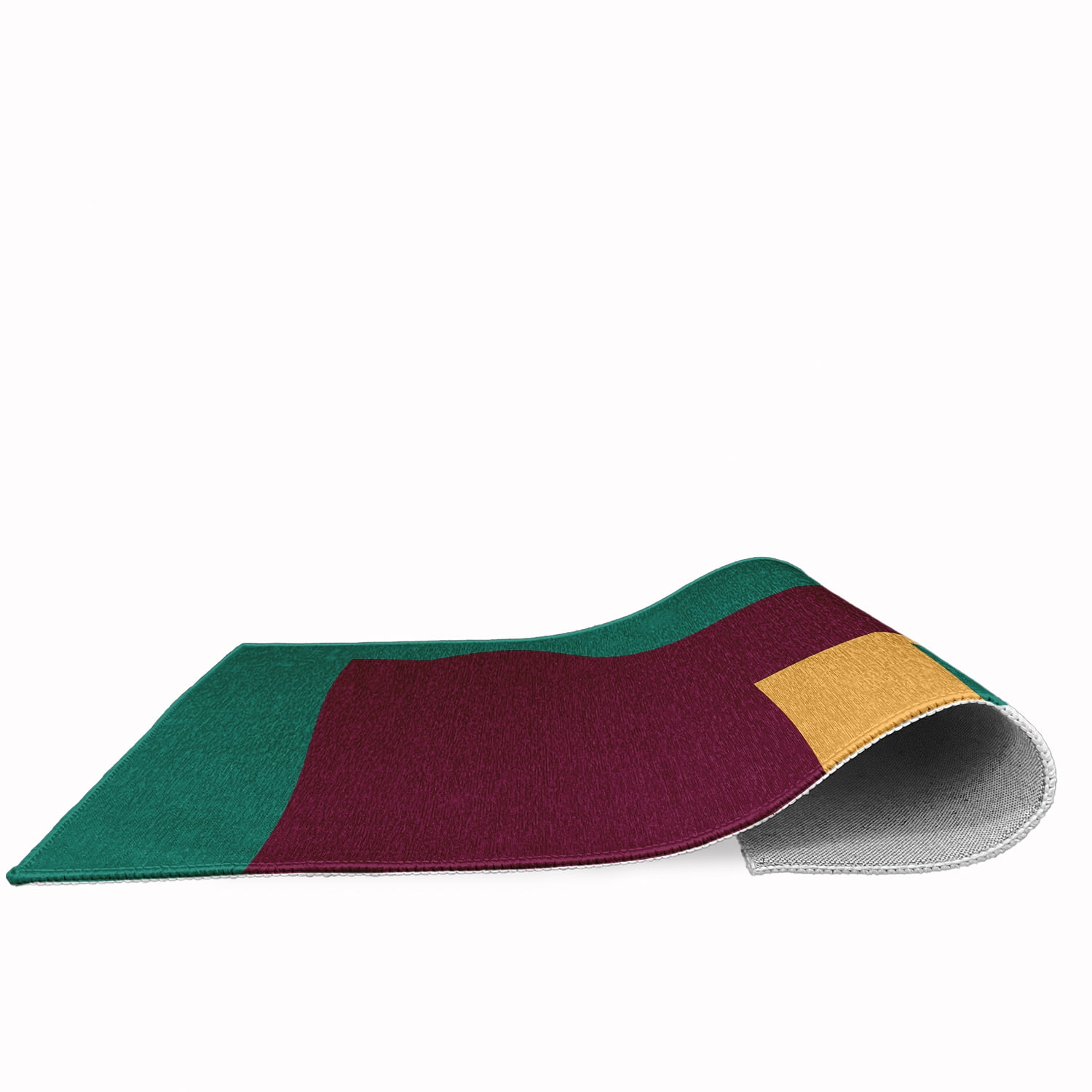 3' x 5' Simply Daisy Bold Blocks Modern & Contemporary Chenille Area Rug, Kelly Green