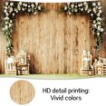 thumbnail image 4 of 7 x 5 ft Wedding Wood Wall Rustic Floral Backdrop Bride Shower Reception Ceremony Photography Backdrop Wedding Party Decoration Photography Banner Props Photography Studio Props, 4 of 5