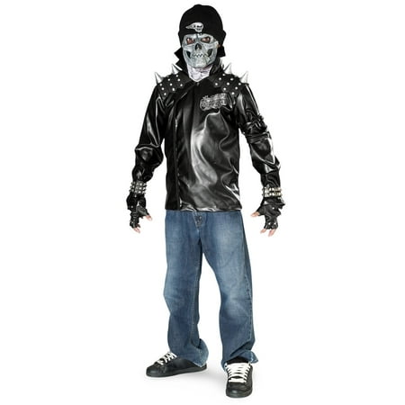 Teen Metal Skull Biker Costume
