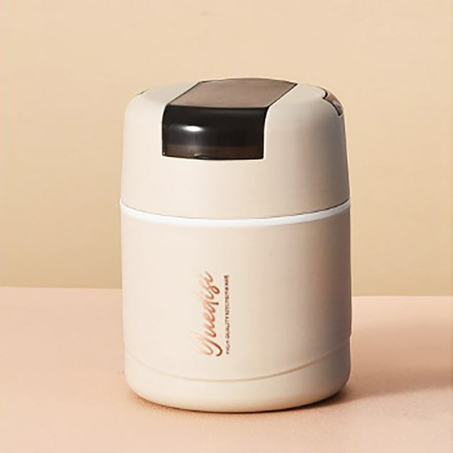 Tasse de Déjeuner Isolée Portable Contenant Alimentaire Détachable pour Soupe et Gruau Mini Tasse de Lunch avec Conception Scellée pour Repas