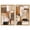 Gold Frame, variant on Quarry Wall Abstract Set Canvas Print Boho Gold Wall Decor Set by Art Remedy, Gallery Wrapped, 36 x 54