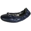 Me Too Womens Legend Leather Ballet Flat Shoe, Navy Goat, US 9