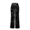 thumbnail image 6 of Womens Halloween Pajama Pants Drawstring Wide Leg Lounge Sleep Bottoms Relaxed Fit Full Length Comfy Pjs Breezy Wide Leg with Adjustable Waist for Cozy Nights Black L, 6 of 6