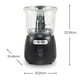 thumbnail image 2 of Picadora Hamilton Beach Stack & Press 3 Tazas 2 Velocidades | Mini Procesador de Alimentos Acero Inoxidable 350W (Reacondicionado), 2 of 8