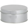 Westrim WT15571 Small Round Tin-Silver, 2 inchH X 4 inchDia.