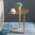 thumbnail image 2 of Chunlan Table d'Appoint en Métal, Table de Chevet en Forme de C, Table Basse pour Salon Chambre Balcon, Table à Manger, 5050 cm, 2 of 3