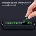 thumbnail image 2 of Baohd Car Temporary Parking Card Plastic Phone Number Card Portable Car Styling Plate Hidden Sticker, Black, 2 of 8