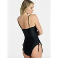 thumbnail image 3 of No Boundaries Essentials One-Piece Swimsuit, Women’s XXS-XXL, 3 of 5