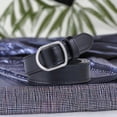 thumbnail image 2 of Ceinture en Faux Cuir à Boucle Carrée Unisexe, Ceinture Fine Réglable pour Chemise Ou Robe, Sans Trous, 2 of 5