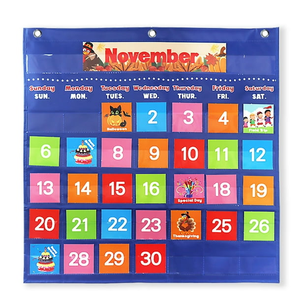 Tableau de calendrier d'apprentissage mur ou réfrigérateur jouet