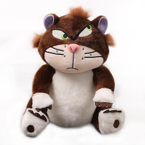Minimuñeco de peluche de dibujos animados con forma de gato Lucifer, 11 cm, relleno suave