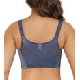 thumbnail image 6 of Exerin Women's Front Closure Full Coverage Wirefree Posture Back Plus Size Bra(46C,Blue), 6 of 6