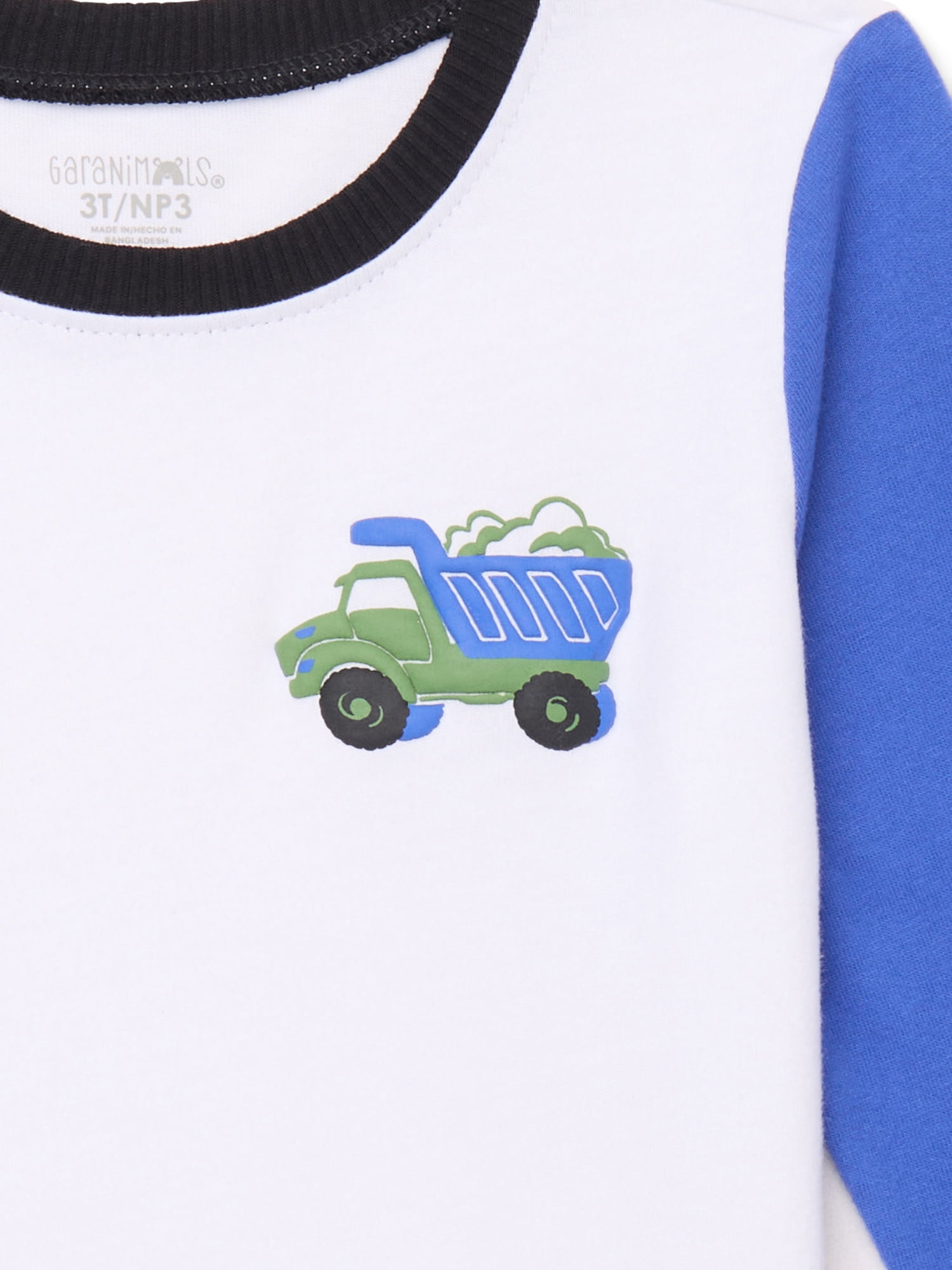 Garanimals Toddler Boys Colorblocked Graphic Tee with Long Sleeves, Sizes 18M-5T