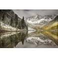 thumbnail image 2 of Grall, Don 14x11 White Modern Wood Framed Museum Art Print Titled - CO, White River NF, Morning on Maroon Bells peaks, 2 of 4