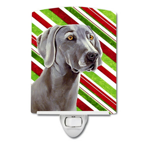Weimaraner Holiday Christmas Ceramic Night Light