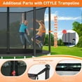 thumbnail image 5 of CITYLE Trampoline 10FT for Kids and Adults with Lights, 1000LBS Weight Capacity, Heavy Duty Outdoor Trampolines with Basketball Hoop and Enclosure Net for Backyard, Birthday Gift, 5 of 9