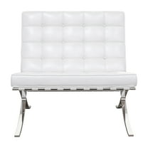 Modholic Pavilion Chair, White Leather
