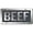 Charcoal, variant on Jass Graphix Red Beef License Plate Brushed Aluminum ACM Car Tag - Available in Several Colors. Perfect for Cattle Farmers