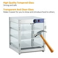 thumbnail image 5 of 3-Tier Food Warmer,800W Commercial Food Warmer Display Electric Countertop Food Pizza Warmer with 3D Heating,Bottom Fan,Pastry Display Case with Temperature Knob,Stainless Steel Frame Glass Door, 5 of 9