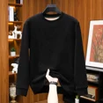 thumbnail image 4 of Suéter de cachemira de camello para hombre, jersey de cuello redondo y manga larga, otoño e invierno, 2024, 4 of 4