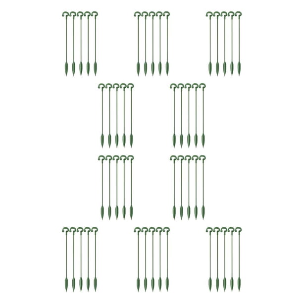 Wosthever soporte para plantas varilla de soporte 5X plástico reutilizables A-17CM 10piezas