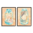 thumbnail image 2 of Stupell Industries Beach Shells In Jar Blue Orange Painting Black Framed Art Print Wall Art Set of 2, 11x14, by Annie Warren, 2 of 5