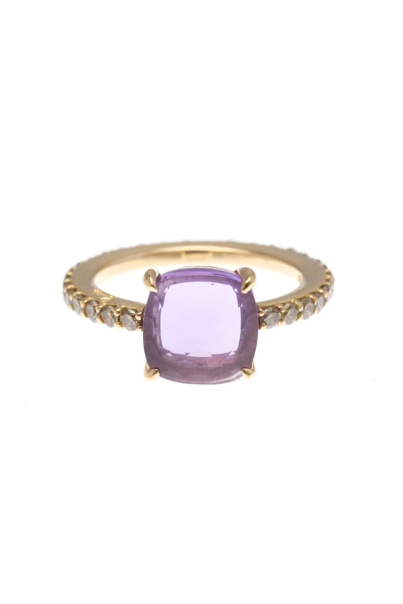 Pre-Owned Pomellato Nudo Diamond Amethyst Ring Pink Gold (18K) Fashion... (Good)