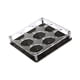 thumbnail image 1 of Bandeja para vasos de vidrio Estante para tazas de cóctel Soporte para encimera Taza de café Estante para tazas de agua Agujeros redondos Soporte para , 9 hoyos negro, 1 of 8