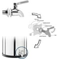 thumbnail image 3 of Phoenix Gravity AISI 304 Stainless Steel Water Filter Spigot, Compatible with Berkey, Waterdrop, Purewell and other Gravity Fed Water Filter Systems, 3 of 5
