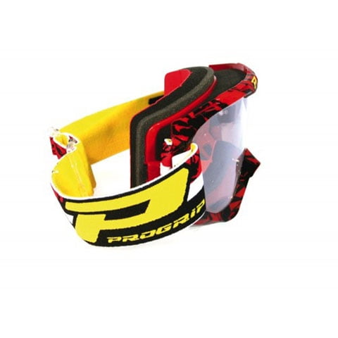 PROGRIP GOGGLES 3450 FLUORESCENT RED BLK by Progrip