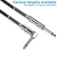 thumbnail image 3 of Bluelans Cable de audio para guitarra eléctrica de 90 grados, línea de cable de conexión para instrumentos musicales, 3 of 5