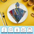 thumbnail image 6 of Qinduosi Ancient Egyptian Mural Animal Skin Cloth Napkins, Dinner Napkins Washable Reusable Polyester Table Napkins for Parties, Weddings and Dinners 2 PCS, 6 of 7