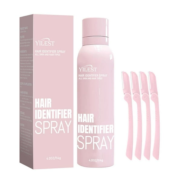 LUVCLS Spray identificador de vello para dermaplaning facial, spray para el vello facial para afeitar, spray identificador de vello para dermaplaning, removedor de vello facial corporal para mujeres