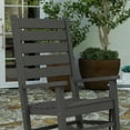 thumbnail image 6 of Merrick Lane Contemporary HDPE Patio All Weather Rocking Chair with Rust Resistant, Gray, 6 of 11