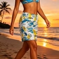thumbnail image 5 of Ailaofu Women's Elastic Waist Printed Shorts, Casual Loose Lightweight Comfortable Summer Shorts, Beach Vacation Casual Shorts, 5 of 7