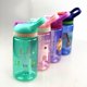 thumbnail image 2 of Marca de moda, taza con pajita para niños, botellas de agua de plástico, tetera creativa para estudiantes de dibujos animados para bebés (verde), 2 of 5