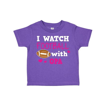 

Inktastic I Watch Football with My Opa Girls Toddler T-Shirt