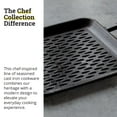 thumbnail image 5 of Lodge 11" Cast Iron Square Grill Topper - Chef Collection - Made in the USA - Pre-Seasoned - For Indoor & Outdoor Cooking - Durable Grill Topper, 5 of 7