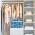 thumbnail image 4 of Yayeee Collapsible Cube Storage Bin with Lid Fabric Closet Decorative Basket with Handles, Blue Forest Cat Pattern, 4 of 7