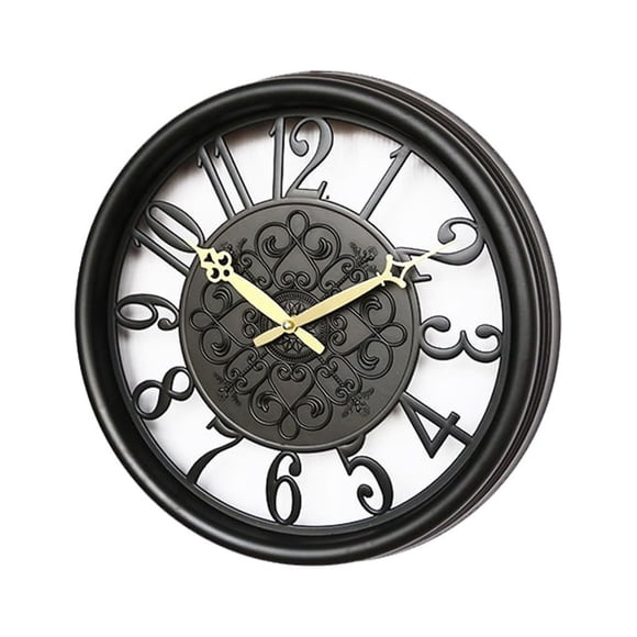 Bearachild Reloj de pared Vintage para sala de estar, dormitorio, estilo Retro de lujo, decoración para el hogar y la Oficina, campana, reloj de Decoración del hogar