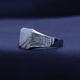 thumbnail image 3 of AFFY Men's Two-Tone Zeus Signet Ring In 14K White Gold Over 925 Sterling Silver, Ring Size 11.5, 3 of 7
