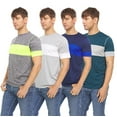 thumbnail image 2 of 4 Pack: Daresay Mens Dri Fit Shirts Moisture Wicking Tshirt For Men Gym Shirts For Men (up to Size 3X), 2 of 5